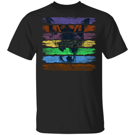 T-Shirts Black / S Rainbow Wolf T-Shirt