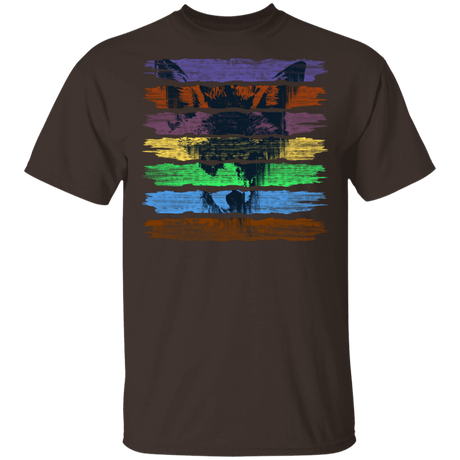 T-Shirts Dark Chocolate / S Rainbow Wolf T-Shirt
