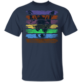 T-Shirts Navy / S Rainbow Wolf T-Shirt