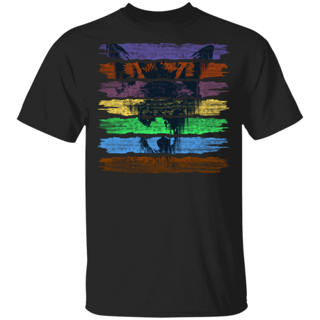 T-Shirts Black / YXS Rainbow Wolf Youth T-Shirt