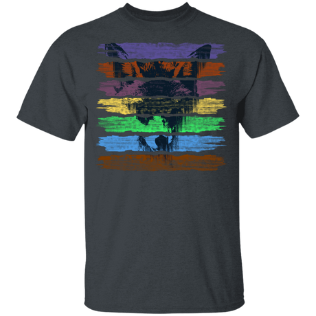 T-Shirts Dark Heather / YXS Rainbow Wolf Youth T-Shirt