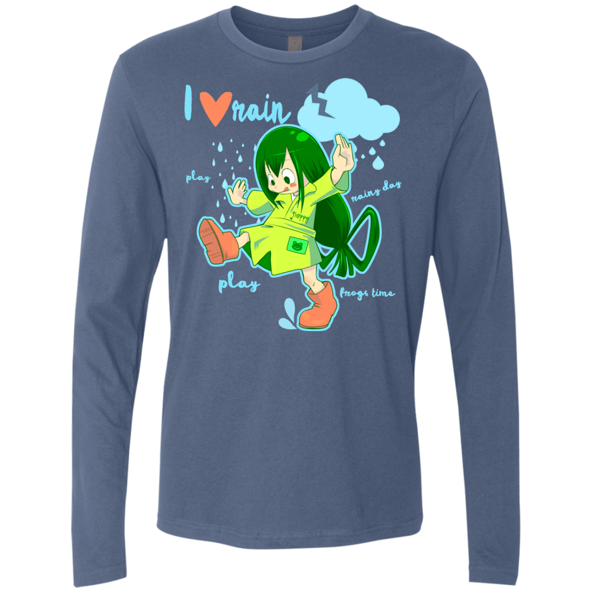T-Shirts Indigo / Small Rainy Day Men's Premium Long Sleeve