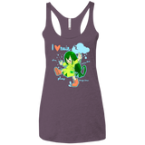 T-Shirts Vintage Purple / X-Small Rainy Day Women's Triblend Racerback Tank