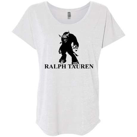 T-Shirts Heather White / X-Small Ralph Tauren Triblend Dolman Sleeve