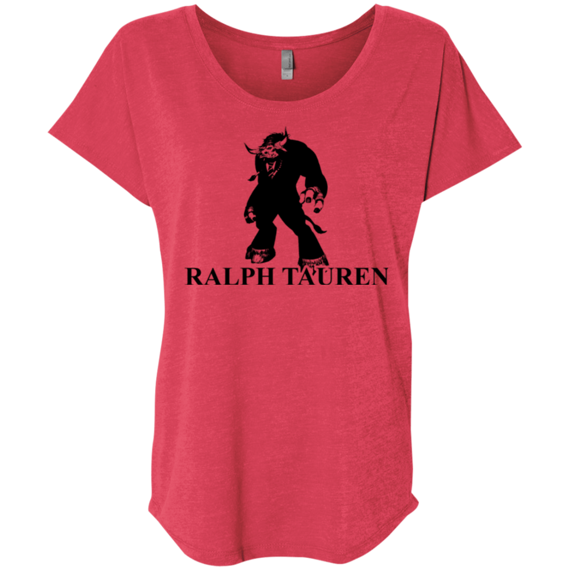 T-Shirts Vintage Red / X-Small Ralph Tauren Triblend Dolman Sleeve