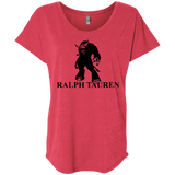 T-Shirts Vintage Red / X-Small Ralph Tauren Triblend Dolman Sleeve