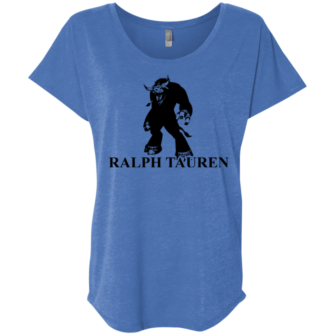 T-Shirts Vintage Royal / X-Small Ralph Tauren Triblend Dolman Sleeve