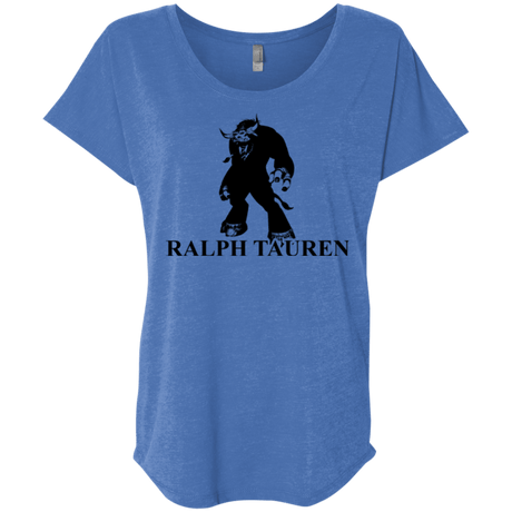 T-Shirts Vintage Royal / X-Small Ralph Tauren Triblend Dolman Sleeve