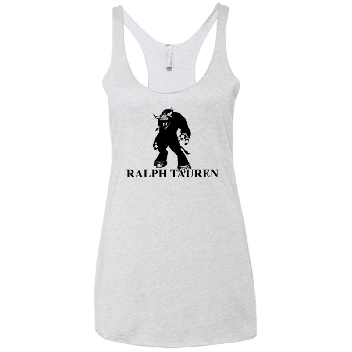 T-Shirts Heather White / X-Small Ralph Tauren Women's Triblend Racerback Tank