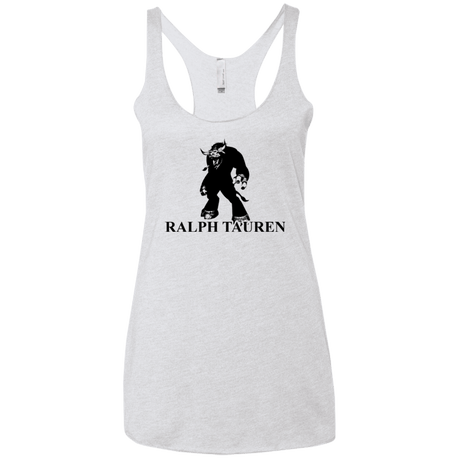 T-Shirts Heather White / X-Small Ralph Tauren Women's Triblend Racerback Tank