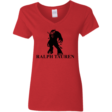 T-Shirts Red / S Ralph Tauren Women's V-Neck T-Shirt