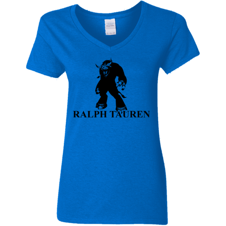 T-Shirts Royal / S Ralph Tauren Women's V-Neck T-Shirt