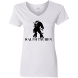 T-Shirts White / S Ralph Tauren Women's V-Neck T-Shirt