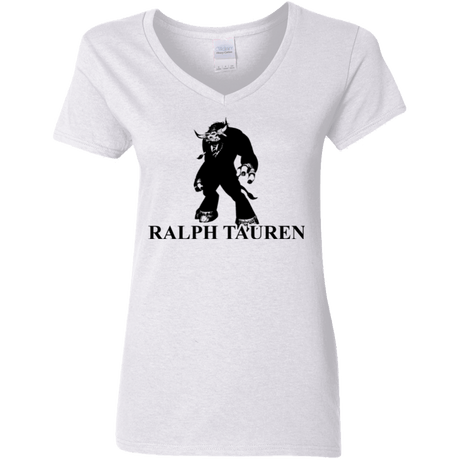 T-Shirts White / S Ralph Tauren Women's V-Neck T-Shirt