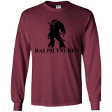 T-Shirts Maroon / YS Ralph Tauren Youth Long Sleeve T-Shirt