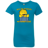 T-Shirts Turquoise / YXS Ralph Wiseau Girls Premium T-Shirt