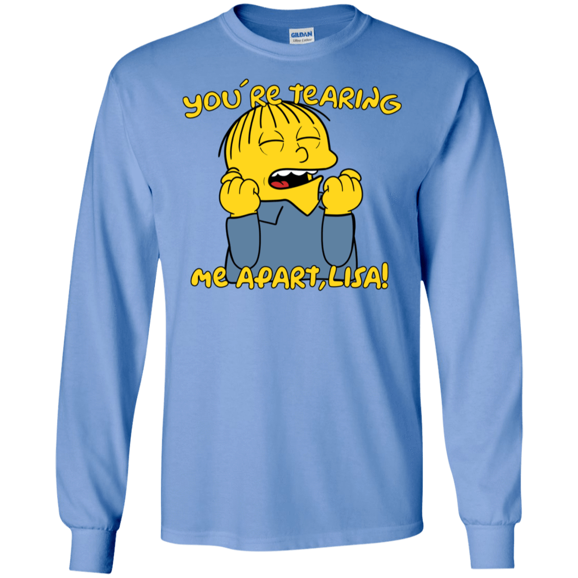 T-Shirts Carolina Blue / S Ralph Wiseau Men's Long Sleeve T-Shirt