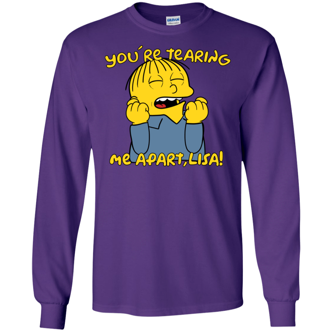 T-Shirts Purple / S Ralph Wiseau Men's Long Sleeve T-Shirt