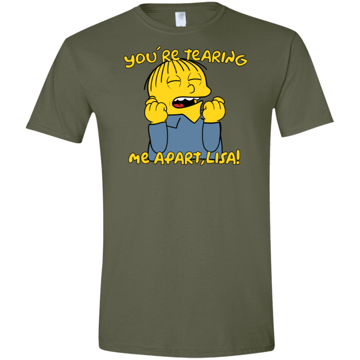 T-Shirts Military Green / S Ralph Wiseau Men's Semi-Fitted Softstyle