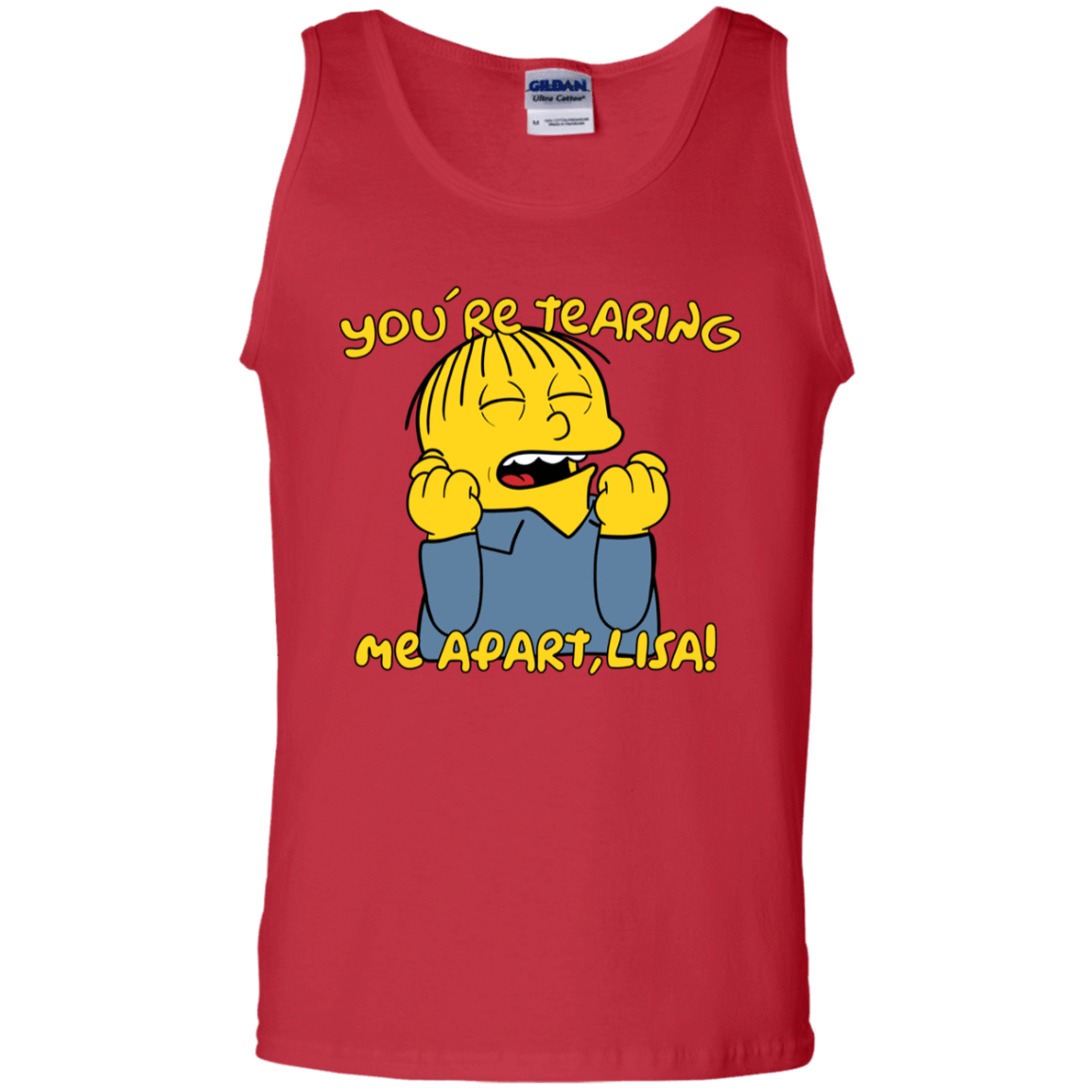 T-Shirts Red / S Ralph Wiseau Men's Tank Top