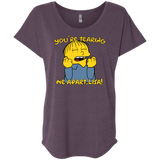 T-Shirts Vintage Purple / X-Small Ralph Wiseau Triblend Dolman Sleeve