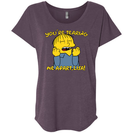 T-Shirts Vintage Purple / X-Small Ralph Wiseau Triblend Dolman Sleeve