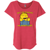 T-Shirts Vintage Red / X-Small Ralph Wiseau Triblend Dolman Sleeve