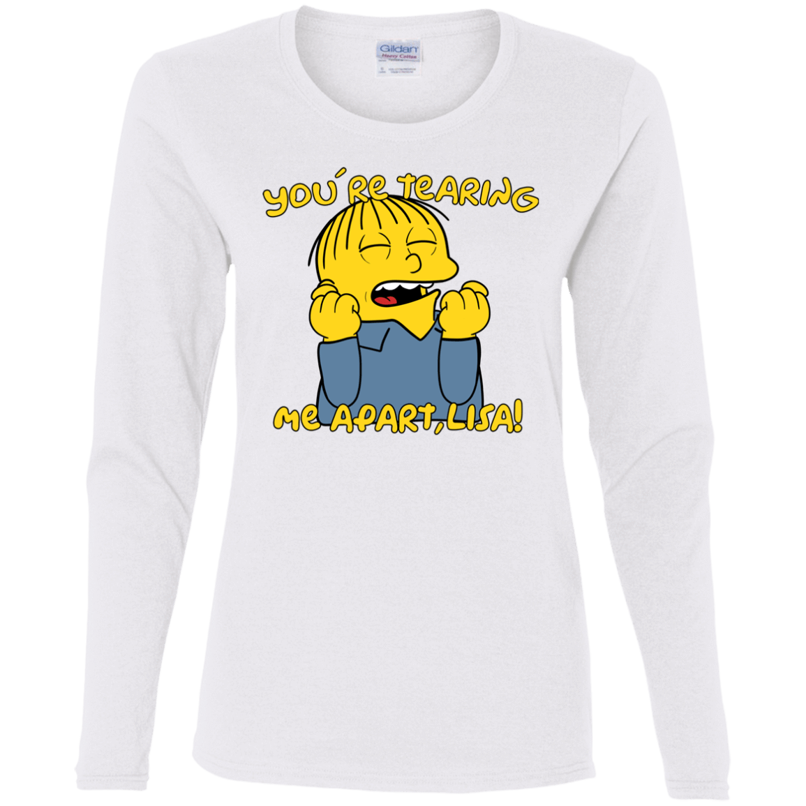 T-Shirts White / S Ralph Wiseau Women's Long Sleeve T-Shirt