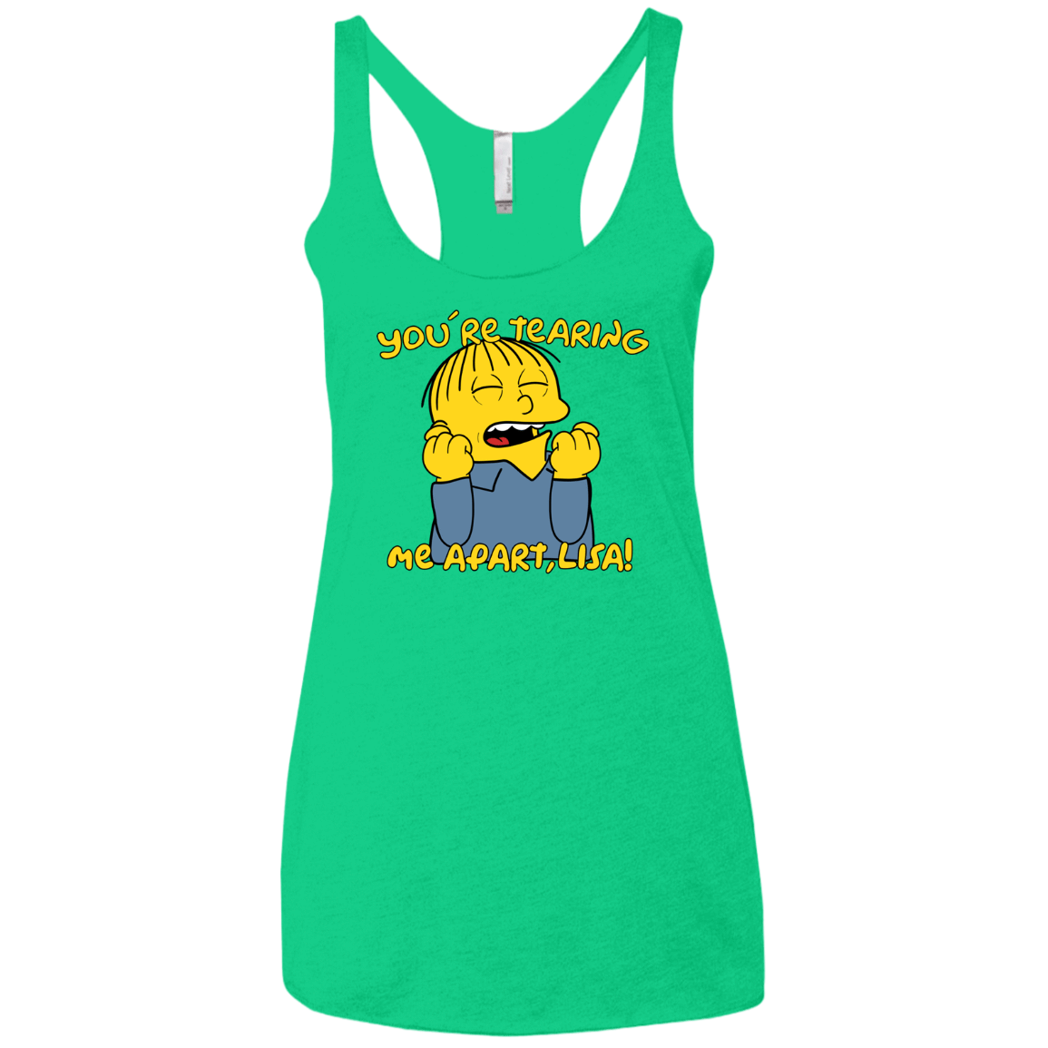 T-Shirts Envy / X-Small Ralph Wiseau Women's Triblend Racerback Tank