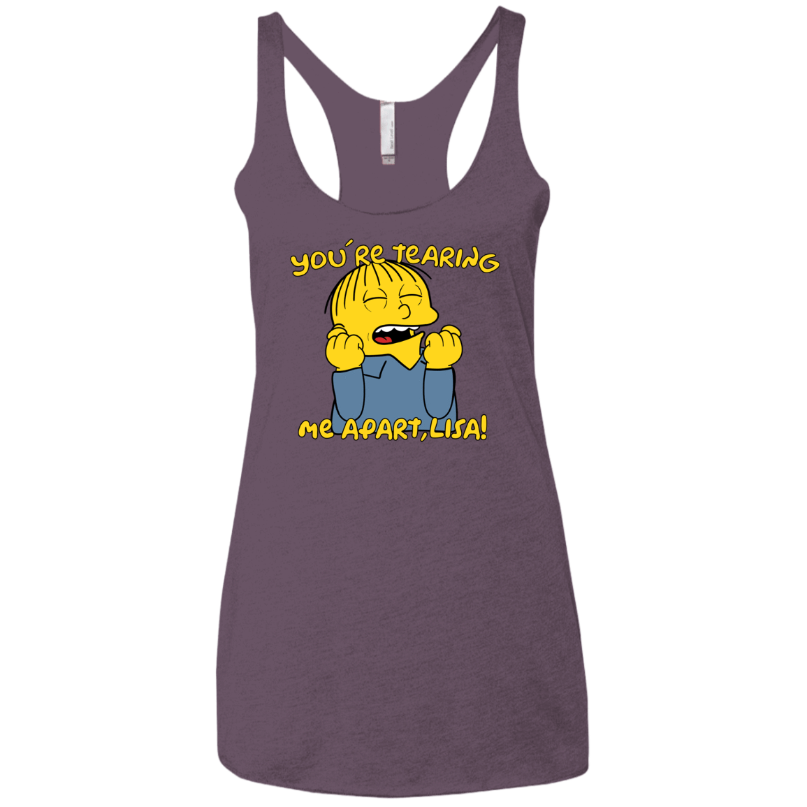 T-Shirts Vintage Purple / X-Small Ralph Wiseau Women's Triblend Racerback Tank