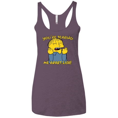 T-Shirts Vintage Purple / X-Small Ralph Wiseau Women's Triblend Racerback Tank