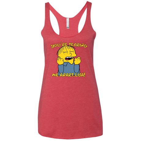 T-Shirts Vintage Red / X-Small Ralph Wiseau Women's Triblend Racerback Tank