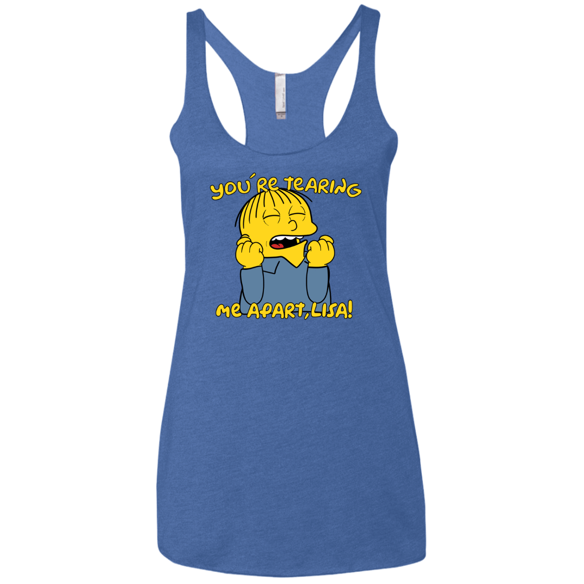 T-Shirts Vintage Royal / X-Small Ralph Wiseau Women's Triblend Racerback Tank
