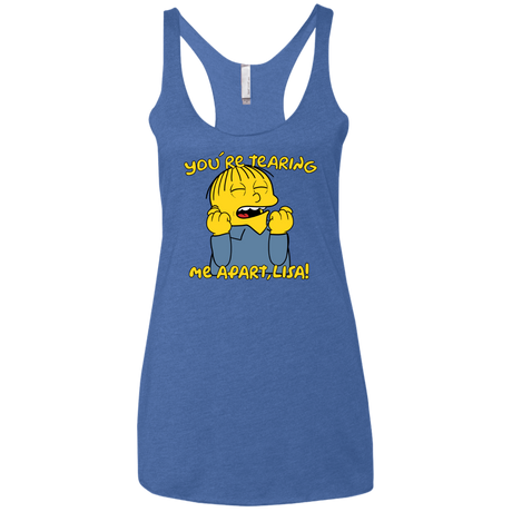 T-Shirts Vintage Royal / X-Small Ralph Wiseau Women's Triblend Racerback Tank