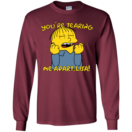 T-Shirts Maroon / YS Ralph Wiseau Youth Long Sleeve T-Shirt