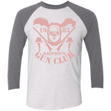 T-Shirts Heather White/Premium Heather / X-Small Ralphies Gun Club Triblend 3/4 Sleeve