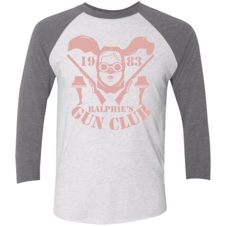 T-Shirts Heather White/Premium Heather / X-Small Ralphies Gun Club Triblend 3/4 Sleeve