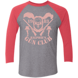 T-Shirts Premium Heather/ Vintage Red / X-Small Ralphies Gun Club Triblend 3/4 Sleeve