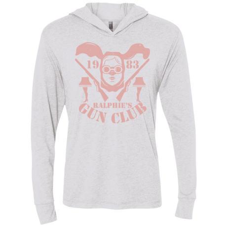 T-Shirts Heather White / X-Small Ralphies Gun Club Triblend Long Sleeve Hoodie Tee