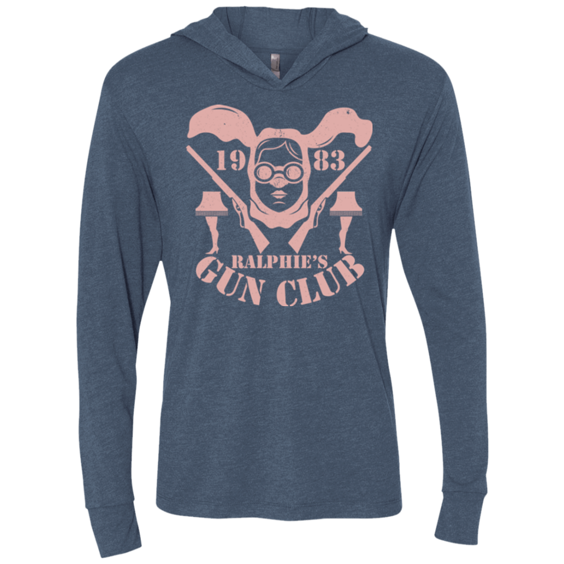 T-Shirts Indigo / X-Small Ralphies Gun Club Triblend Long Sleeve Hoodie Tee