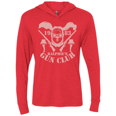 T-Shirts Vintage Red / X-Small Ralphies Gun Club Triblend Long Sleeve Hoodie Tee