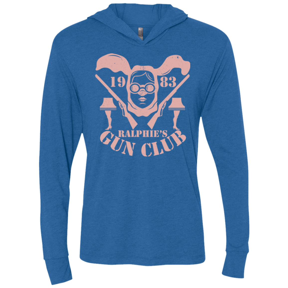 Ralphies Gun Club Triblend Long Sleeve Hoodie Tee