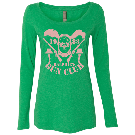 T-Shirts Envy / Small Ralphies Gun Club Women's Triblend Long Sleeve Shirt