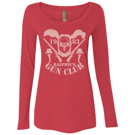 T-Shirts Vintage Red / Small Ralphies Gun Club Women's Triblend Long Sleeve Shirt