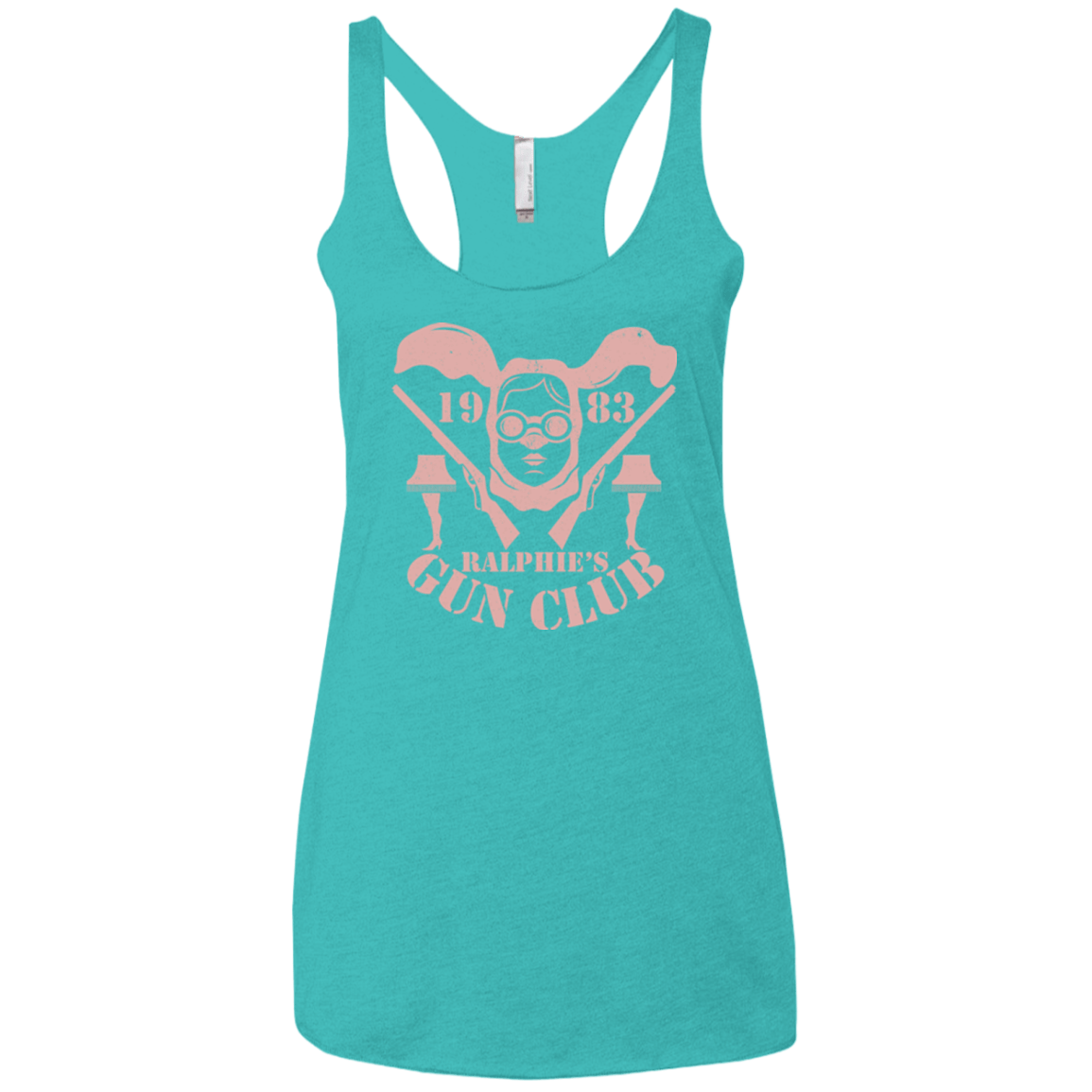 T-Shirts Tahiti Blue / X-Small Ralphies Gun Club Women's Triblend Racerback Tank