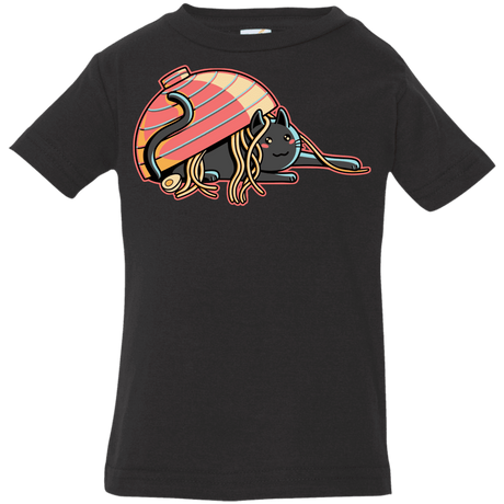 T-Shirts Black / 6 Months Ramen Loving Cat Infant Premium T-Shirt