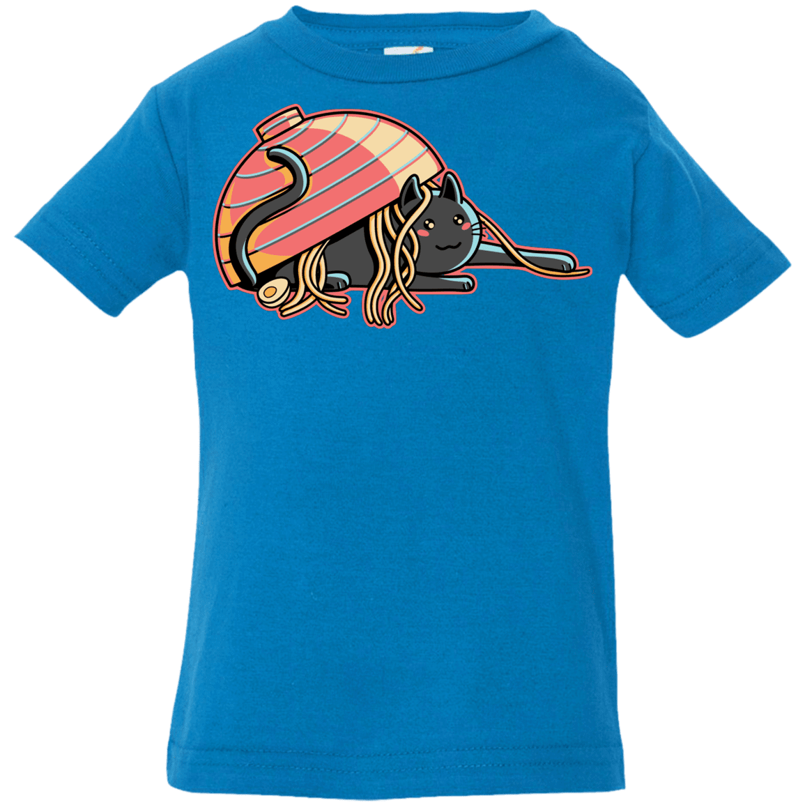 T-Shirts Cobalt / 6 Months Ramen Loving Cat Infant Premium T-Shirt