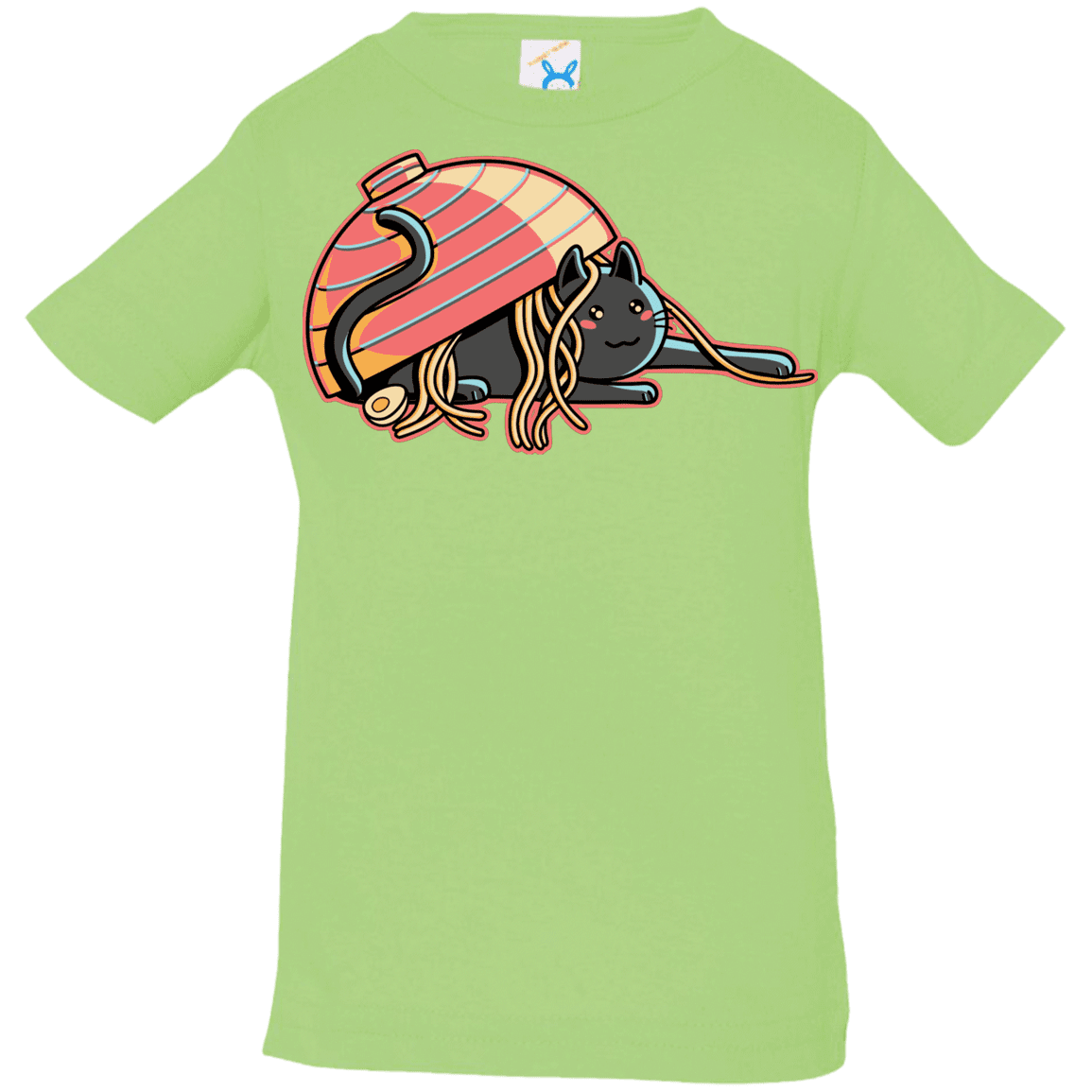 T-Shirts Key Lime / 6 Months Ramen Loving Cat Infant Premium T-Shirt