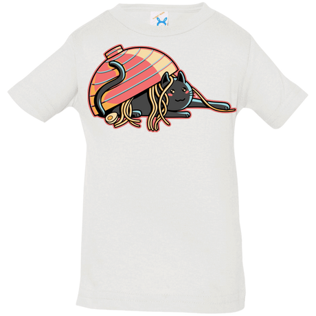 T-Shirts White / 6 Months Ramen Loving Cat Infant Premium T-Shirt