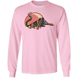 T-Shirts Light Pink / S Ramen Loving Cat Men's Long Sleeve T-Shirt